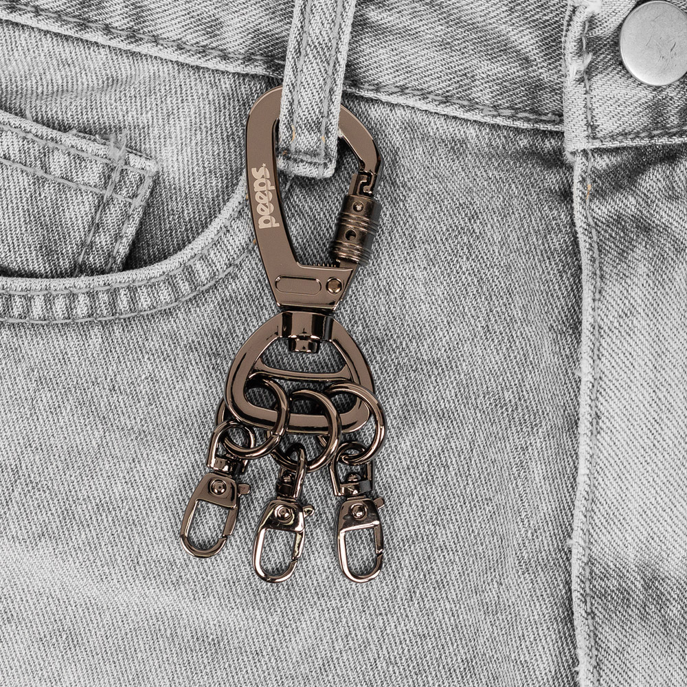 PEEPS Metal System Keyring(Gun Black)가방 바지키링 - 상세 이미지 4