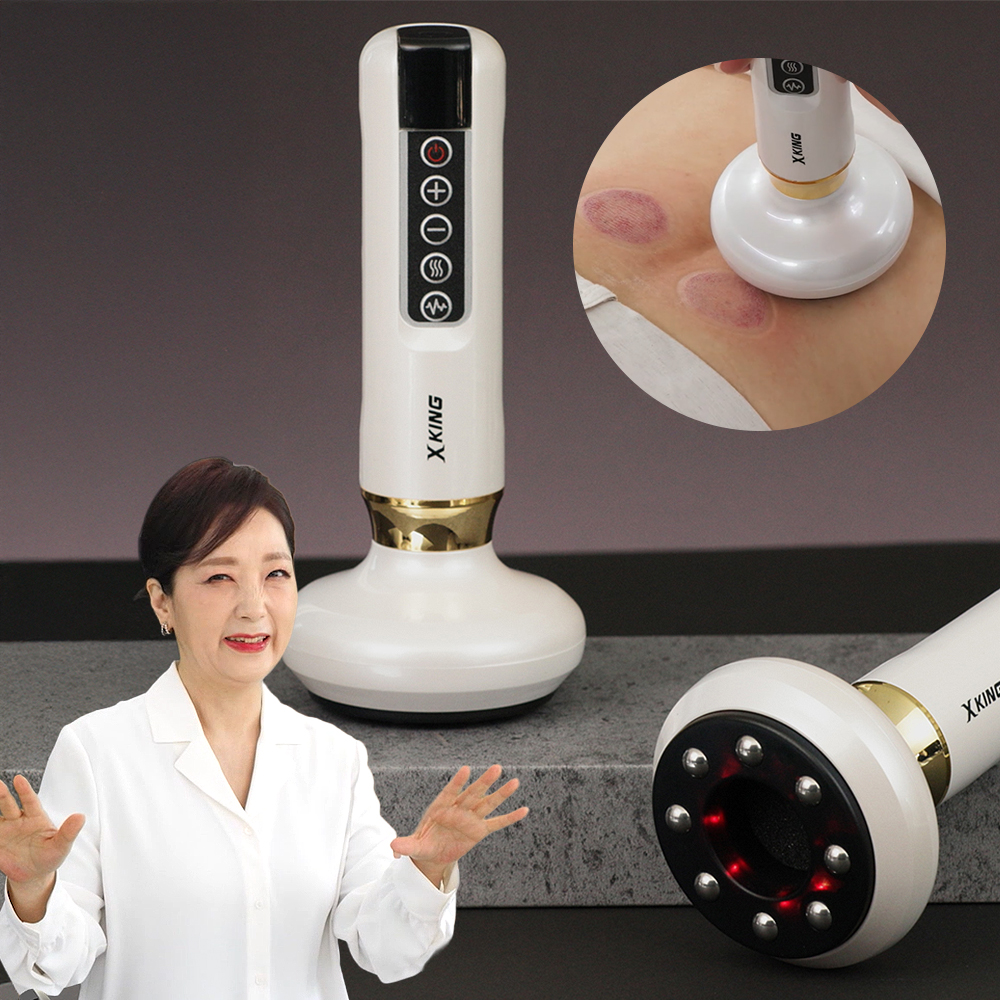 장미화의 엑스킹 EMS 진공 흡입 온열 마사지기 세트 부항 무선 괄사 저주파 에스테틱 바디 - 메인 이미지