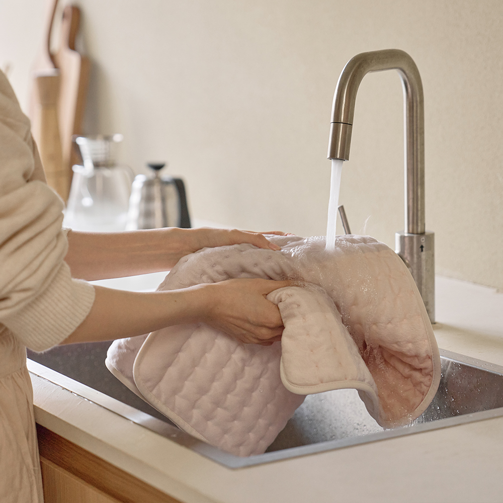 프롬비 닥터슬로우 와이드형 전기방석 허리 어깨 복부 전기찜질기 FD224 허니베이지