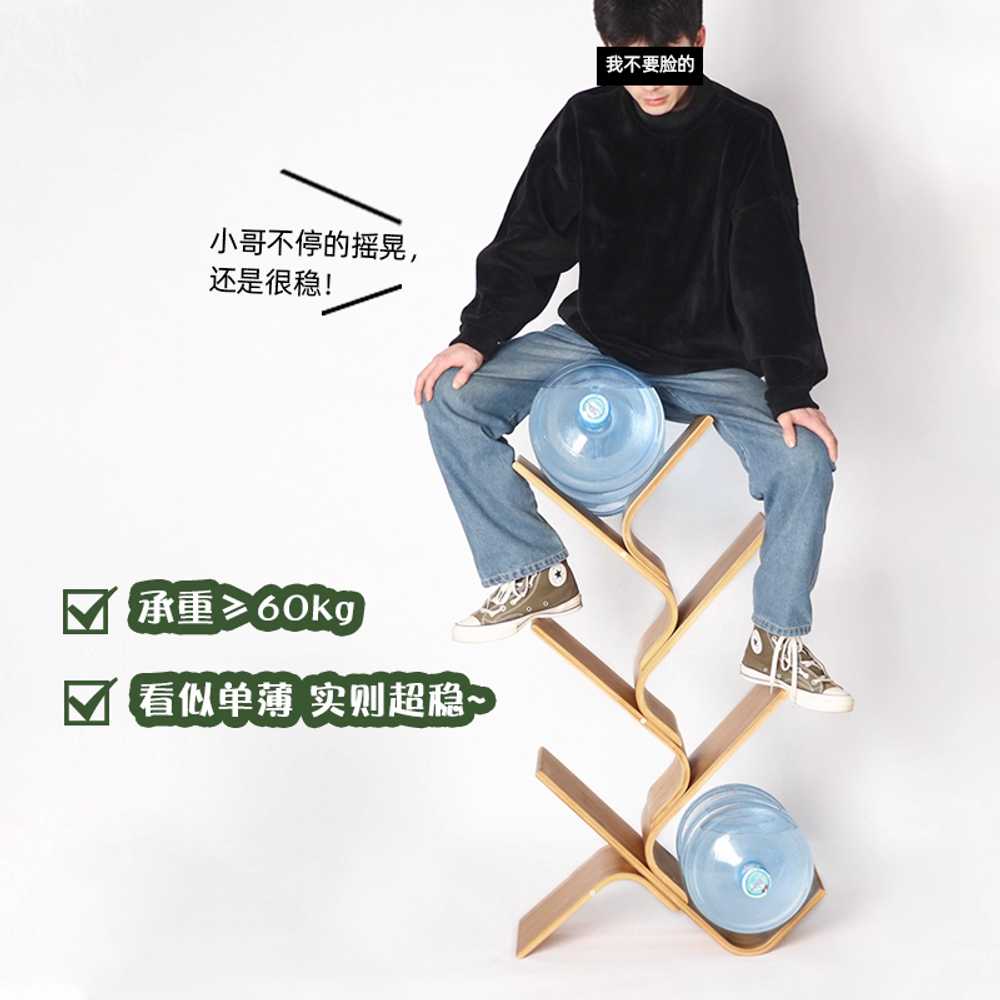 지그재그 트리 북타워 선반 커브 실내디자인 오픈형 - 상세 이미지 4