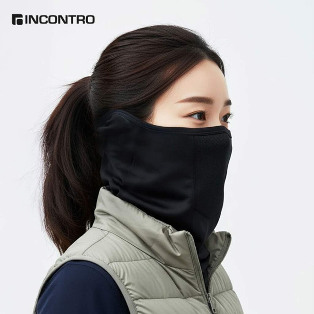 인콘트로 기모 엣지 귀 덮는 방한 멀티프 겨울 스포츠마스크 이미지 6