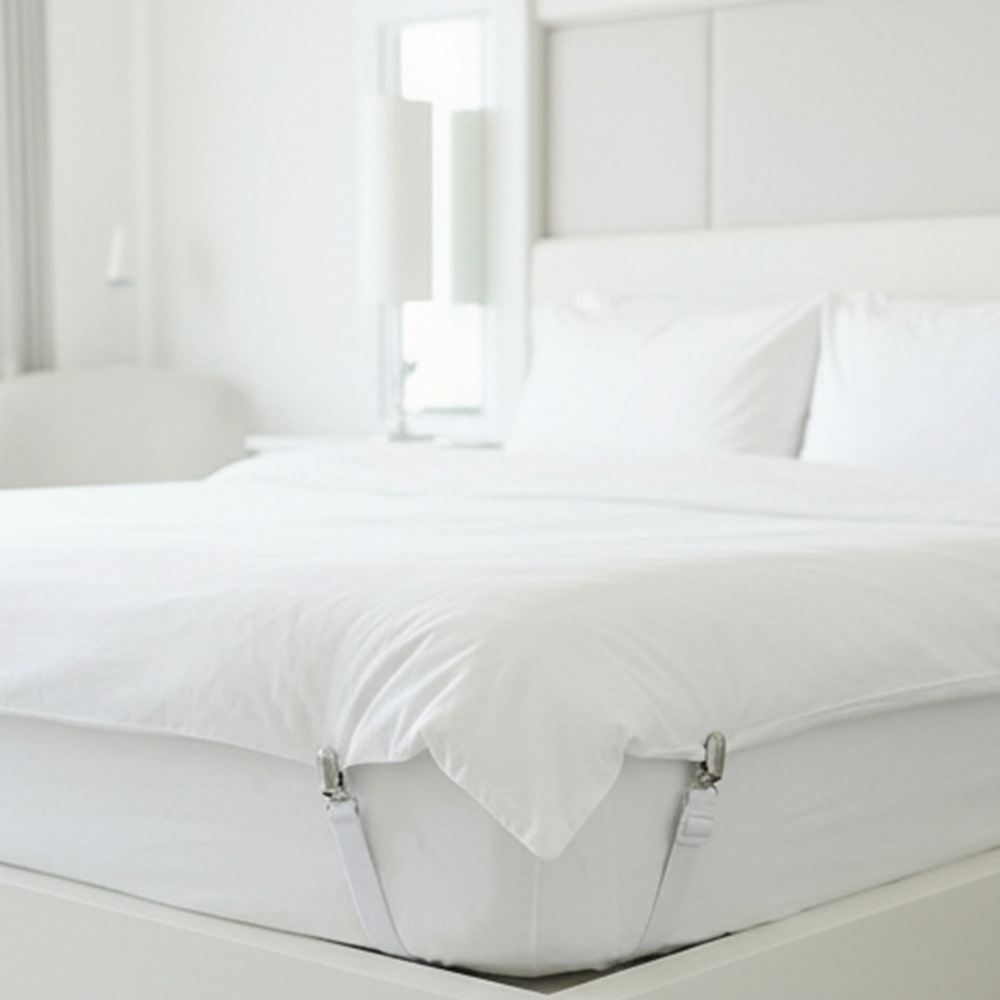 침대시트 고정 클립 집게 (4p) + (4p) 이불 패드 전기장판 커버 밴드