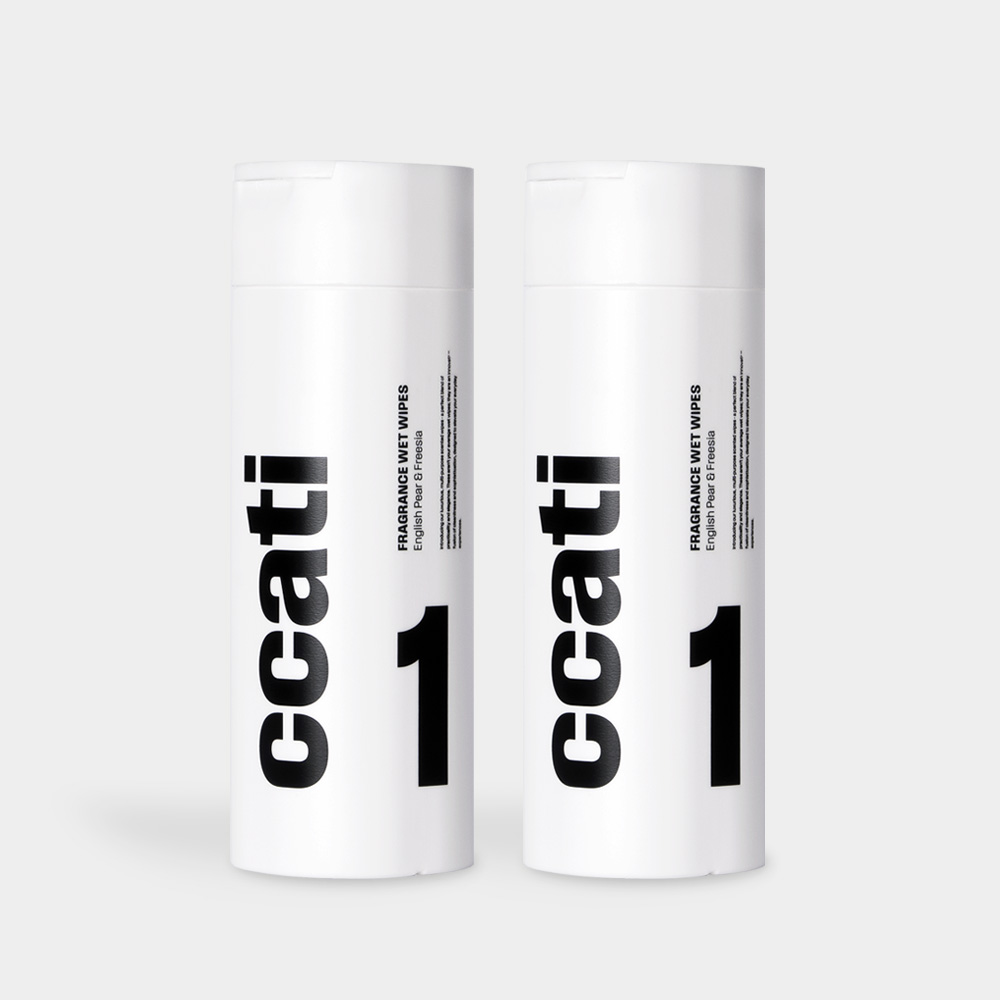 까띠 올인원 세정 살균 물티슈 향기 청소 소독 차량 선물 70매 (2개)