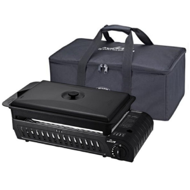 캠핑용가스렌지 올인원 구이바다 올블랙베이직 M 풀세트