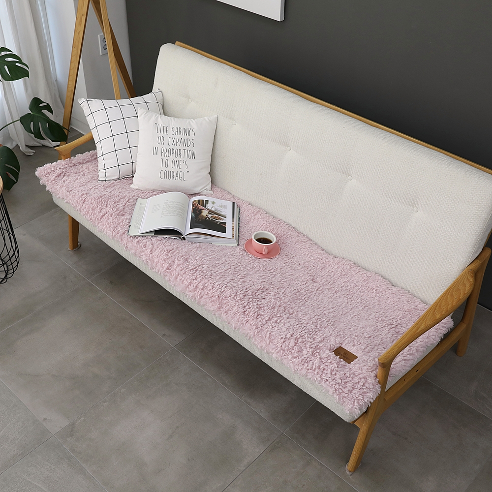 나라데코 30mm 양털 극세사 겨울 돌 쇼파패드 3인용 65x180