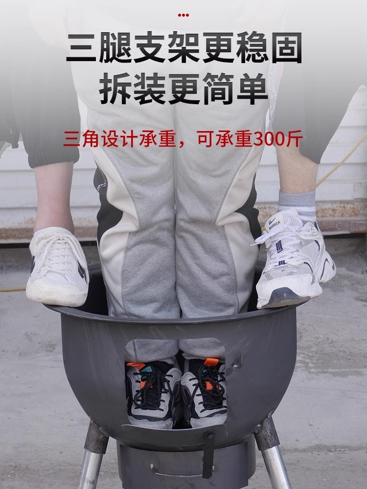 장작난로 스토브 야외용 난방 화목난로 아궁이 펜션 바베큐 장작 - 상세 이미지 3