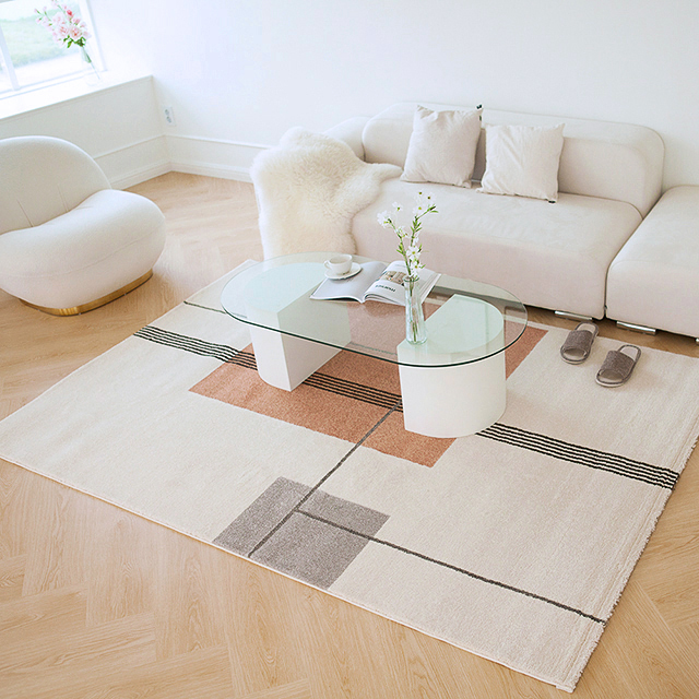 [밀라노] 수입 러그 거실 카페트 고급 북유럽 사계절 인테리어 핑크160x230