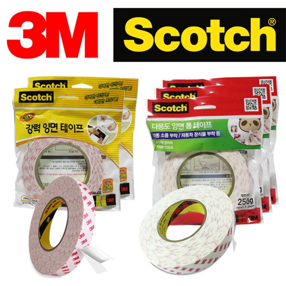 3M 강력 양면테이프 폼테이프 롤모음롤테이프 강력테이프 태이프 양면테이프 쓰리엠 - 메인 이미지