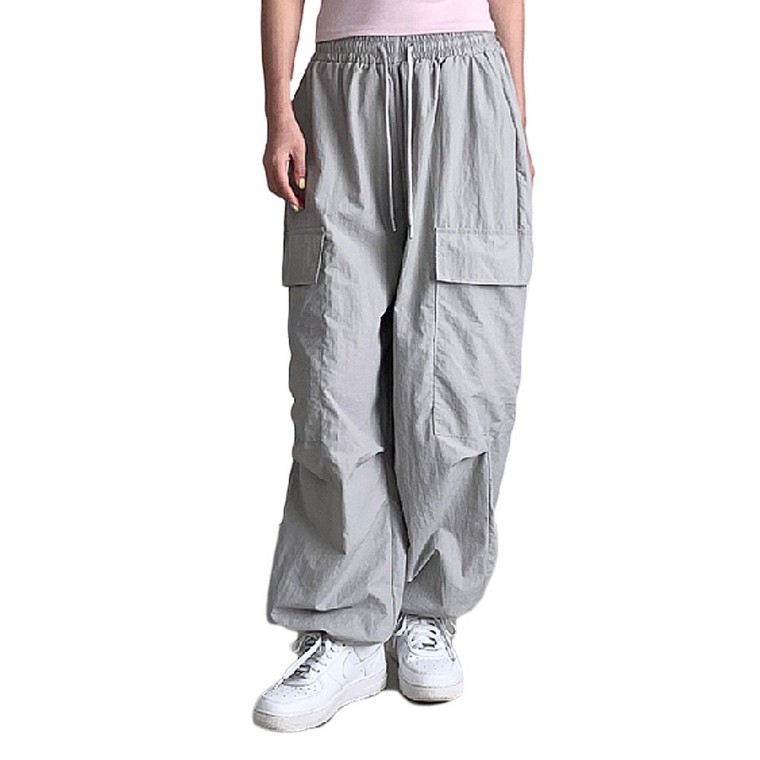 여성 아노락 카고 스트링 팬츠 바지 - 상품 이미지