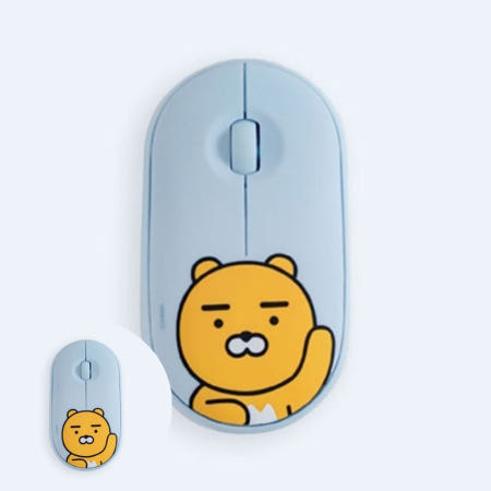 게이밍마우스 카카오프렌즈 무소음 무선 마우스 - 헬로 라이언
