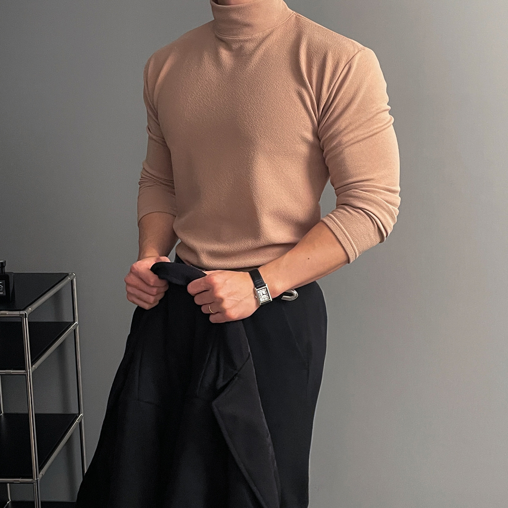 남자반폴라티 남자목티 기모목폴라 이미지 7