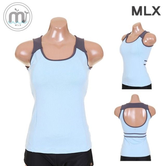 (MLX) 여자 등파임 디자인 트레이닝 기능성 탑 요가복-DM_394 - 상품 이미지
