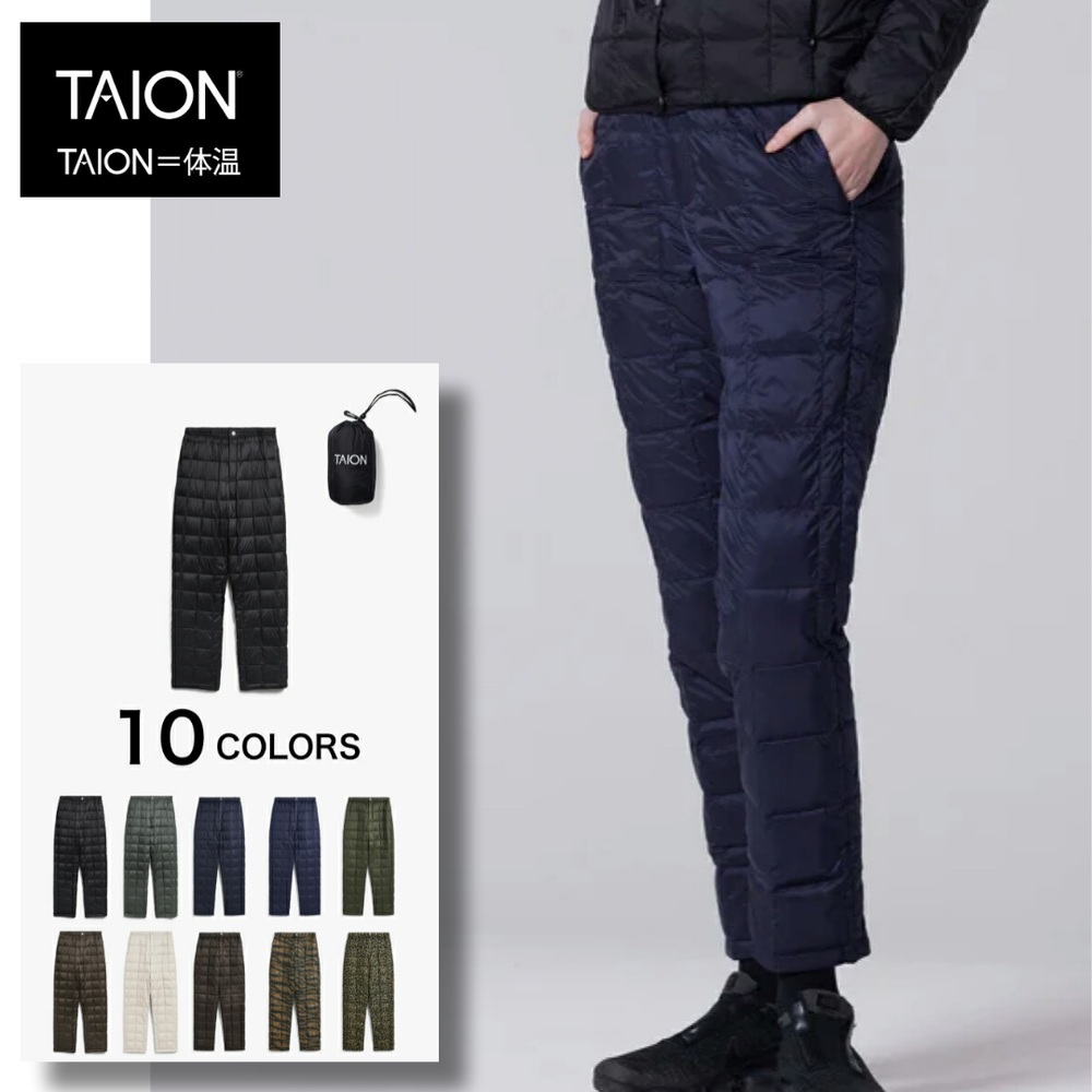 타이온 여성 다운팬츠 베이직 겨울 패딩바지 방한바지 TAION-W131RS 블랙 L - 메인 이미지
