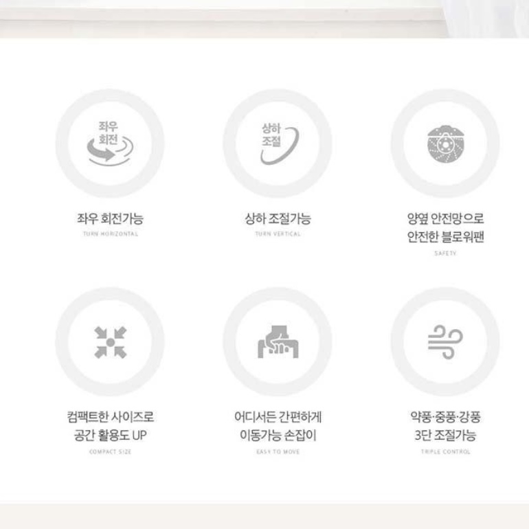 리모컨 날개없는 서큘레이터 매장용 서큘레이터 탁상용 써큘레이터 주방 써큘레이터 - 상세 이미지 4