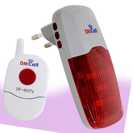 대명디엠콜 안전벨 대명 콘센트형 FM경광등 장거리 비상벨 무 (DR-520RS)