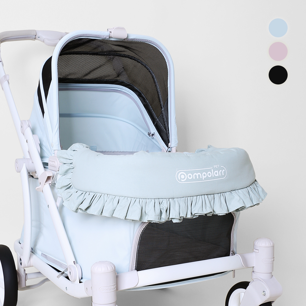 폼포라펫 프릴 가드 펫 범퍼가드 애견 강아지유모차 개모차 쿠션 제품 이미지