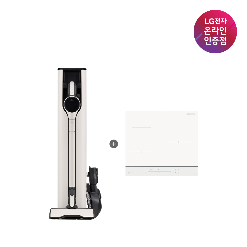 LG 코드제로 오브제컬렉션 A9S + LG 디오스 인덕션 (AX948BWE + BEI3QKHLOE) - 상품 이미지