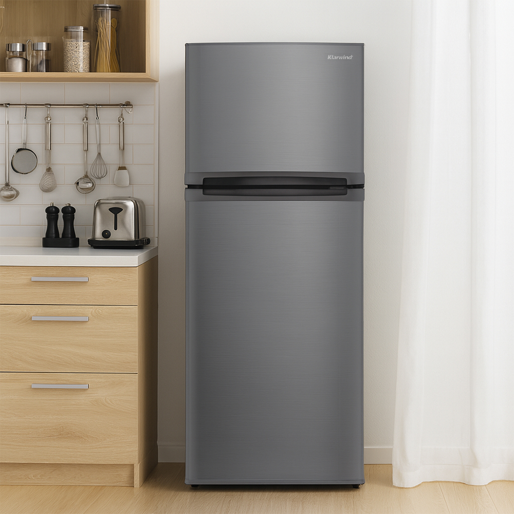 CRK 2도어 일반냉장고 155L 실버메탈 KRDT155SEH1