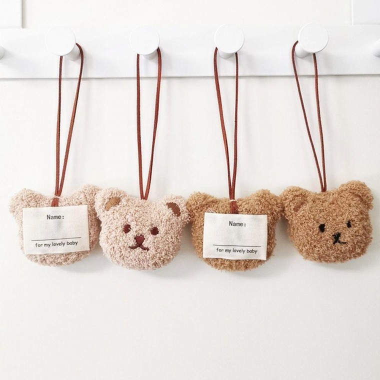 곰돌이 인형 네임택 이름표 캐리어 네임택 DD-12339 - 상품 이미지