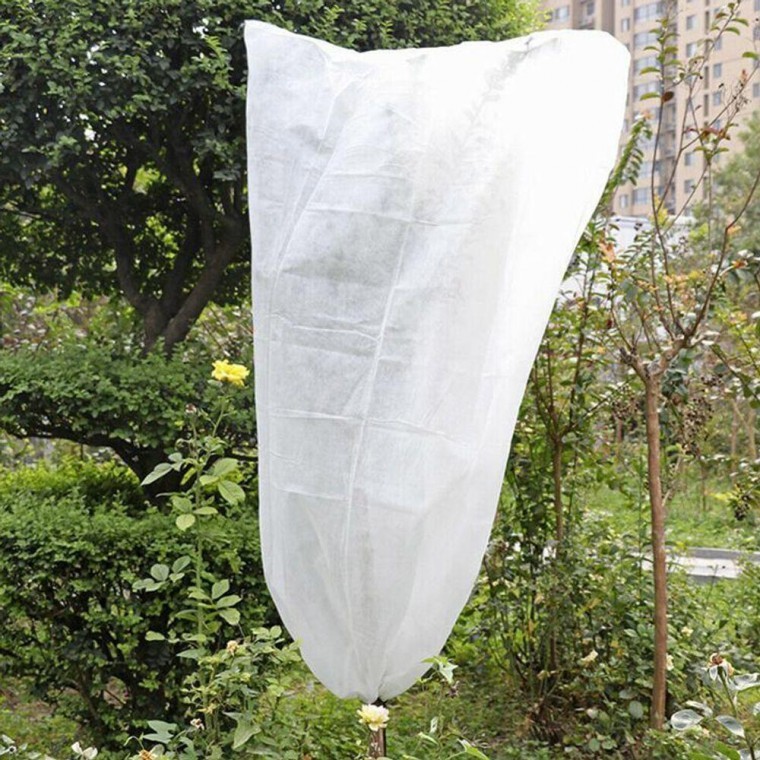 부직포 식물 보호 파우치 덮개 80x 60 커버 선풍기 농사용 화분 원예용 비닐 - 상품 이미지