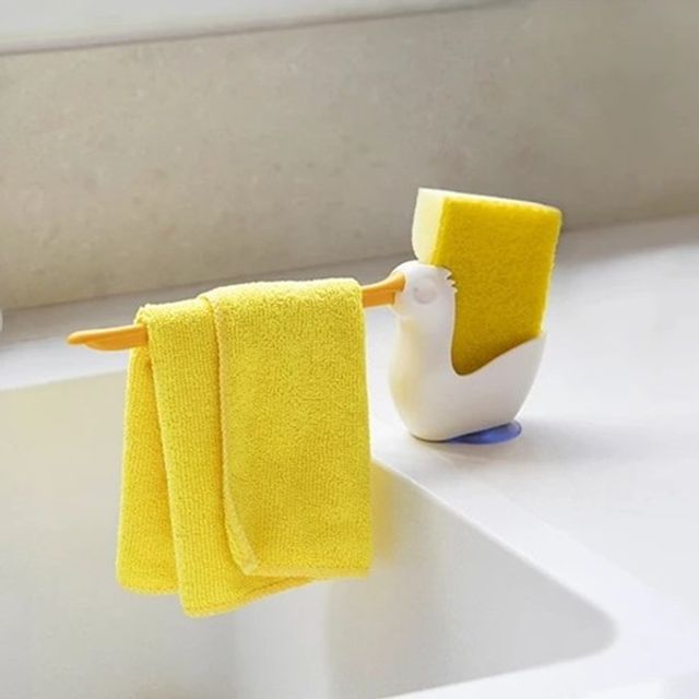 공중부양 행주걸이 수세미 싱크대 홀더 거치대 받침대 - 상품 이미지