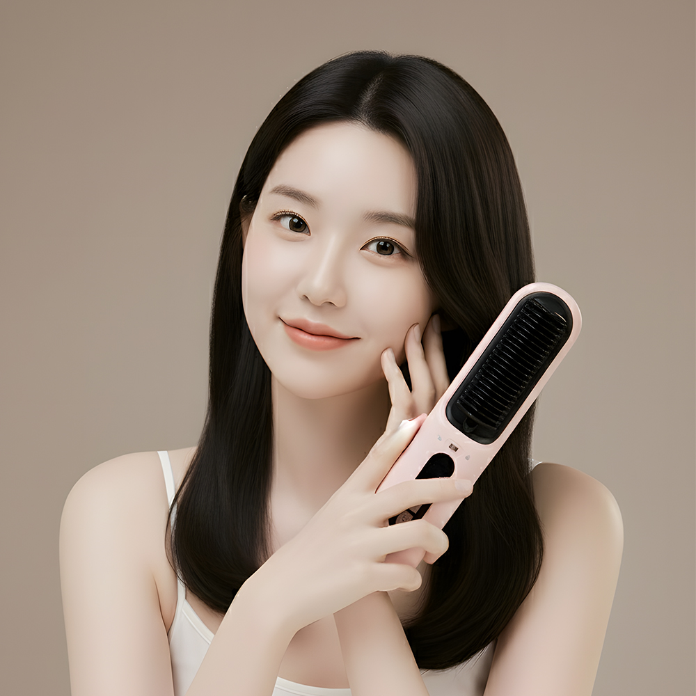 소네쏙 무선 빗 고데기 볼륨 헤어 브러쉬 매직기 손상모 - 상세 이미지 4