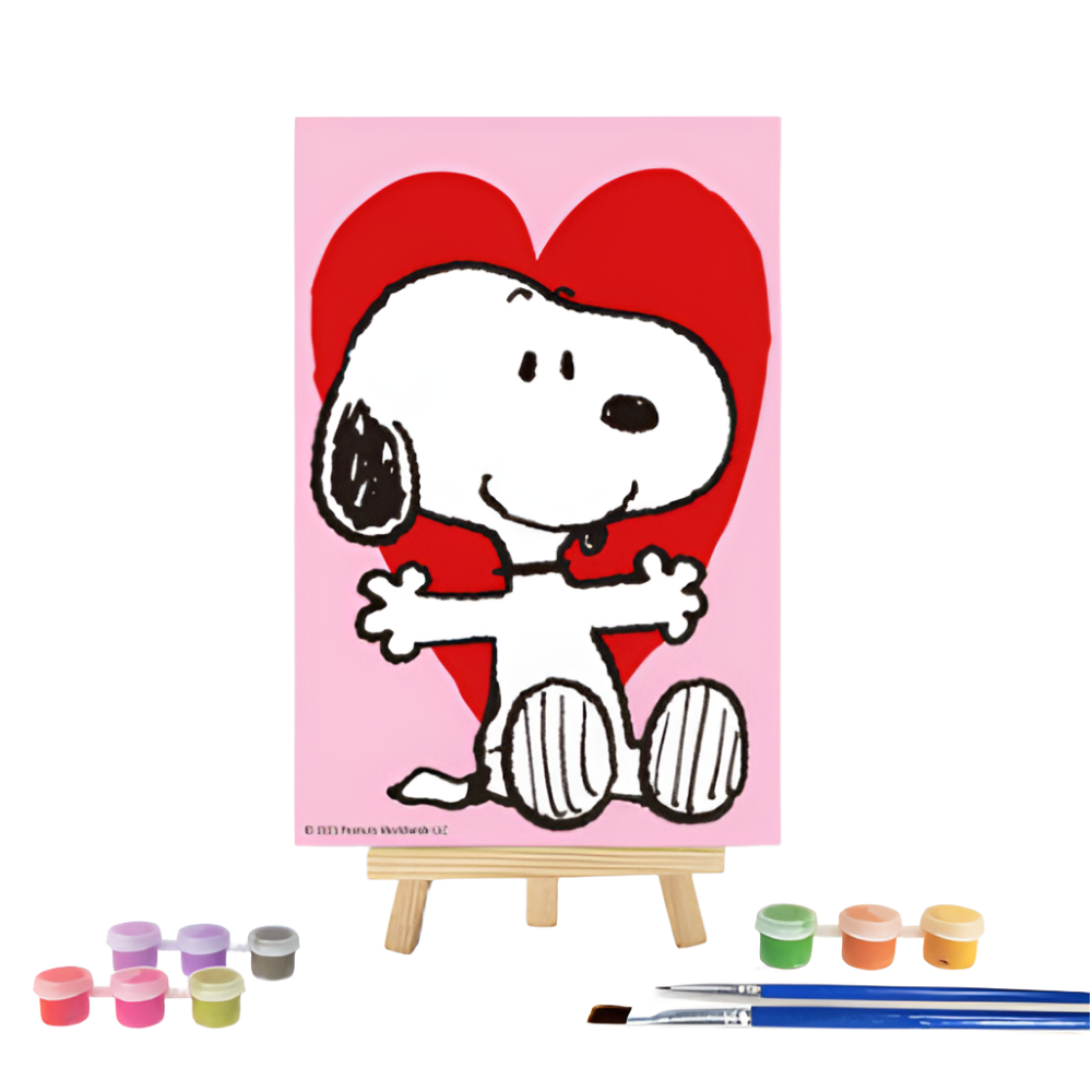 스누피 유화그리기 세트 그림 색칠하기 DIY 사랑해 10x15