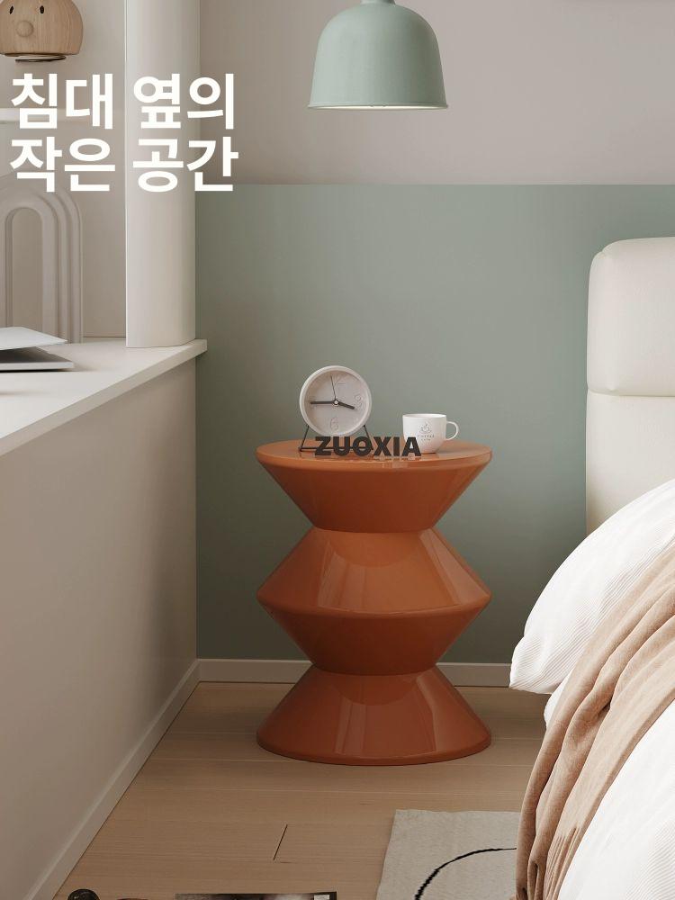 북유럽 스타일 플라스틱 침대 옆 미니 수납 테이블 어린이용 - 상세 이미지 3