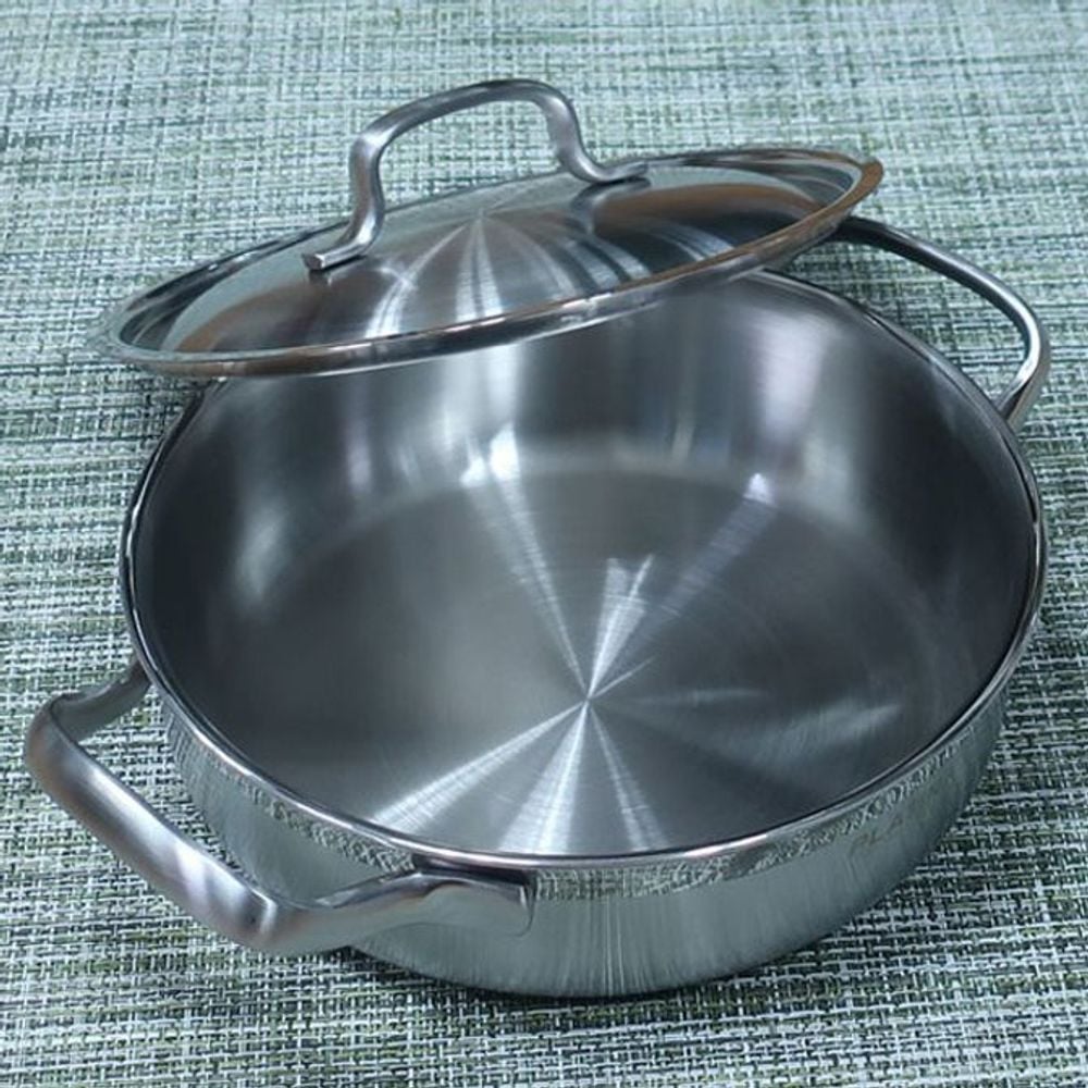인덕션 냄비 전골 냄비 샤브샤브 3중 스텐 냄비 20cm - 메인 이미지