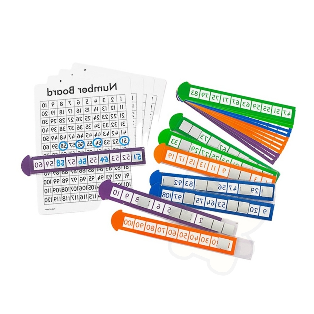 120숫자판 빈칸유추 숫자막대 교구 장난감 학습완구 - 상품 이미지