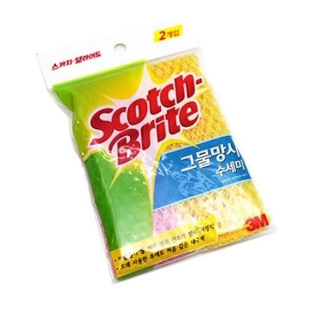 3M 그물망사 수세미 2개입 주방 행주 설거지 - 메인 이미지