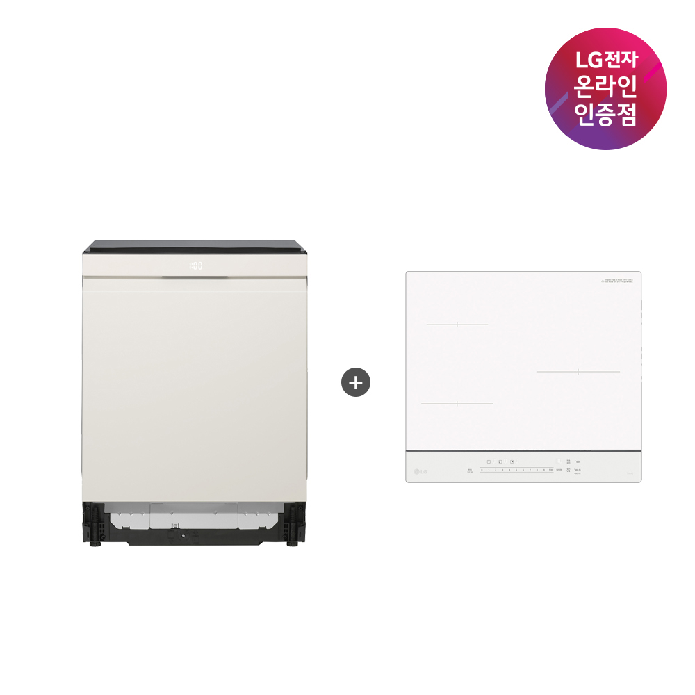LG 디오스 오브제컬렉션 식기세척기 + LG 디오스 인덕션 세트 (DUE6BGL1E + BEI3QKHLOE / 6BG1E-QKHE) - 상세 이미지 2
