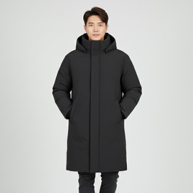 MILLET 밀레 아웃도어 남자 25 FW 프리미엄 캐쥬얼 구스다운 롱패딩 점퍼 - 메인 이미지