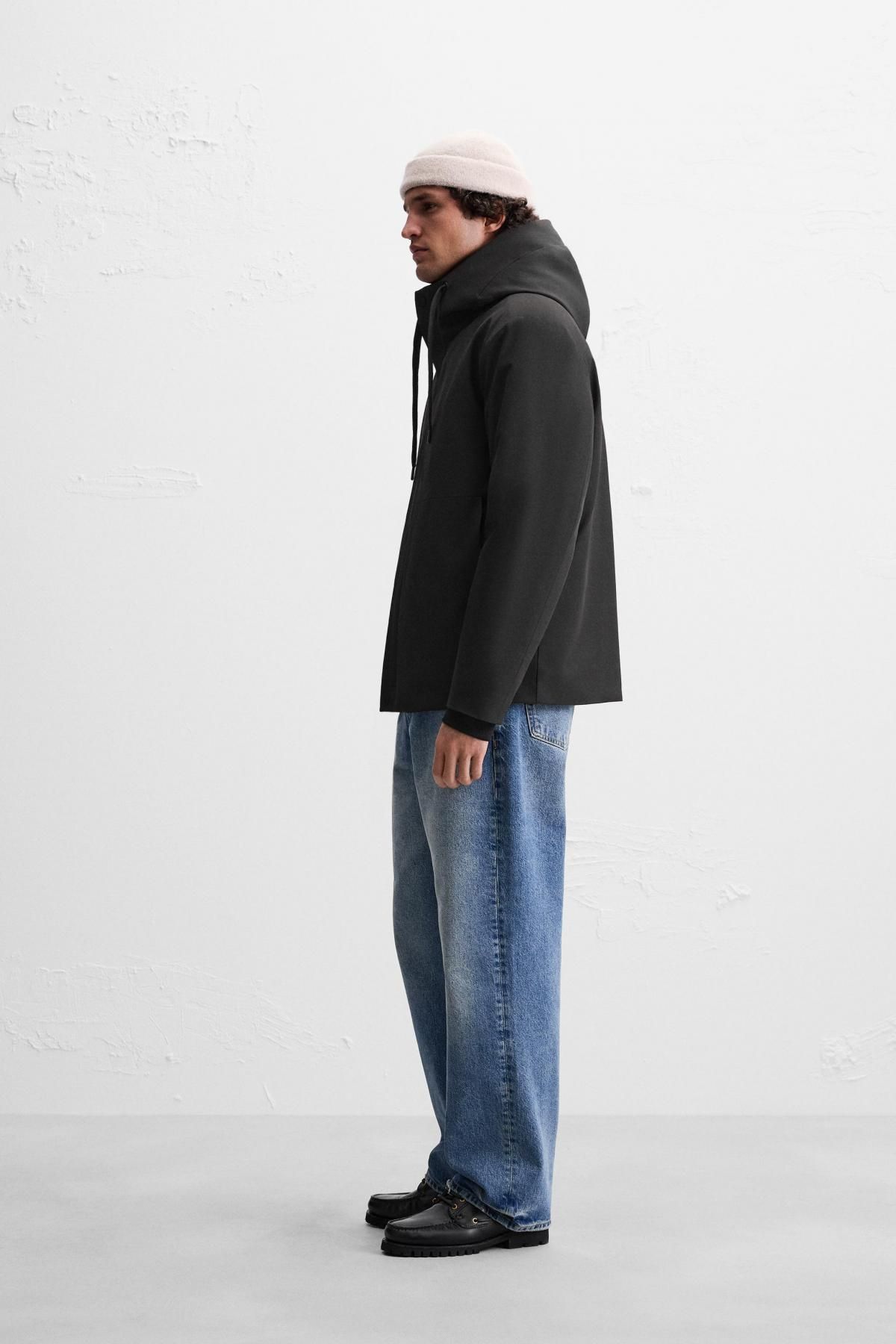 자라 테크니컬 후드 재킷 8281/200 BLACK - 상세 이미지 5