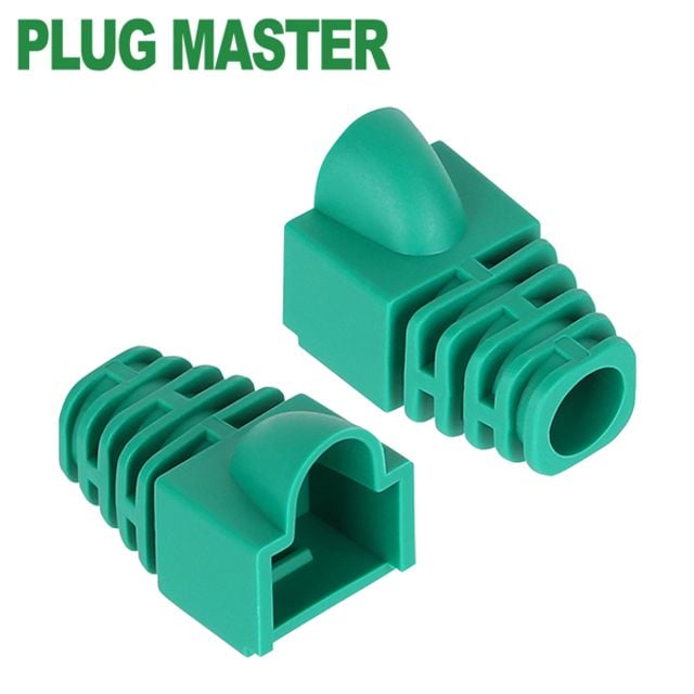 RJ-45 카테6 통부트(7파이 그린 100개) - 상품 이미지