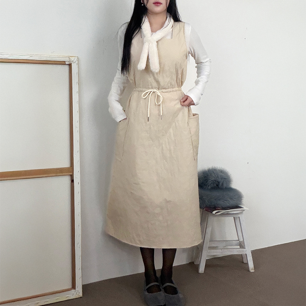 패딩원피스 기모원피스 - 상세 이미지 3