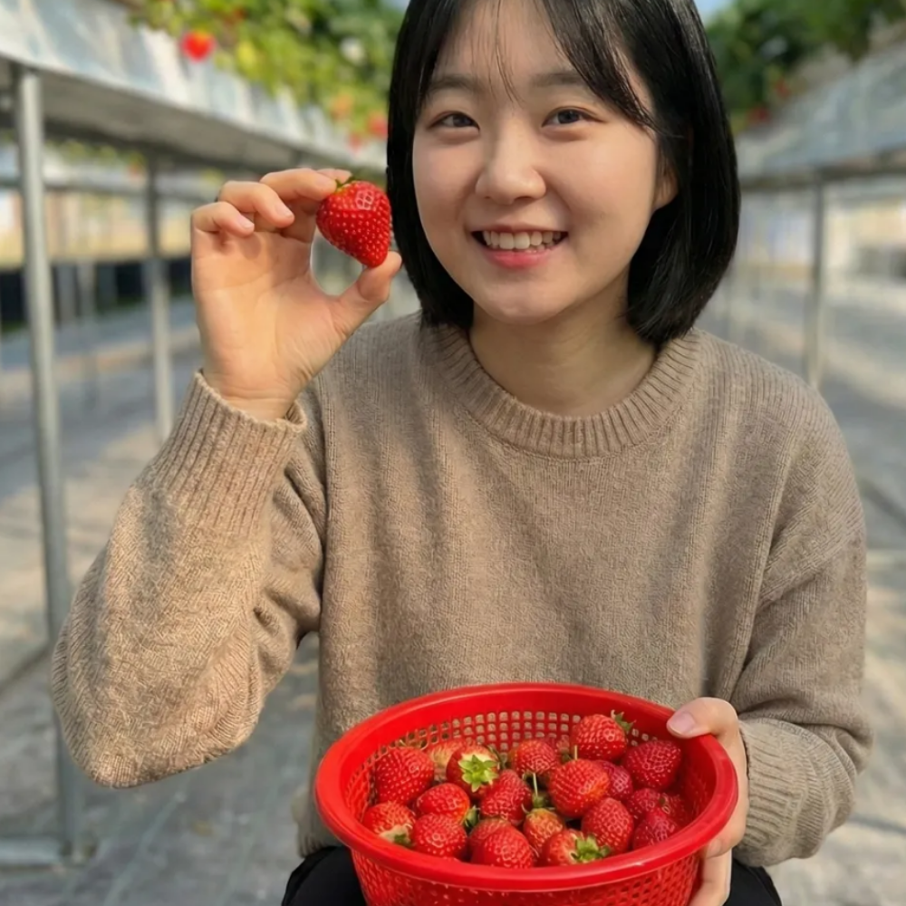 논산 설향 딸기 700g 고당도 제철 과일 산지직송 당일수확 선물용 - 상품 이미지
