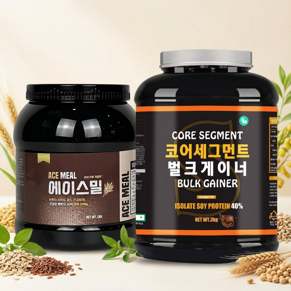 코어 세그먼트 게이너 + 에이스밀 곡물 벌크업 세트 - 상품 이미지