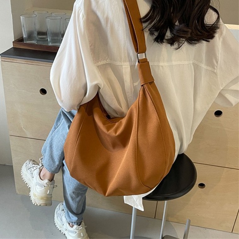 여성 3컬러 캐주얼 데일리 캔버스 숄더백 BS-58 - 상품 이미지