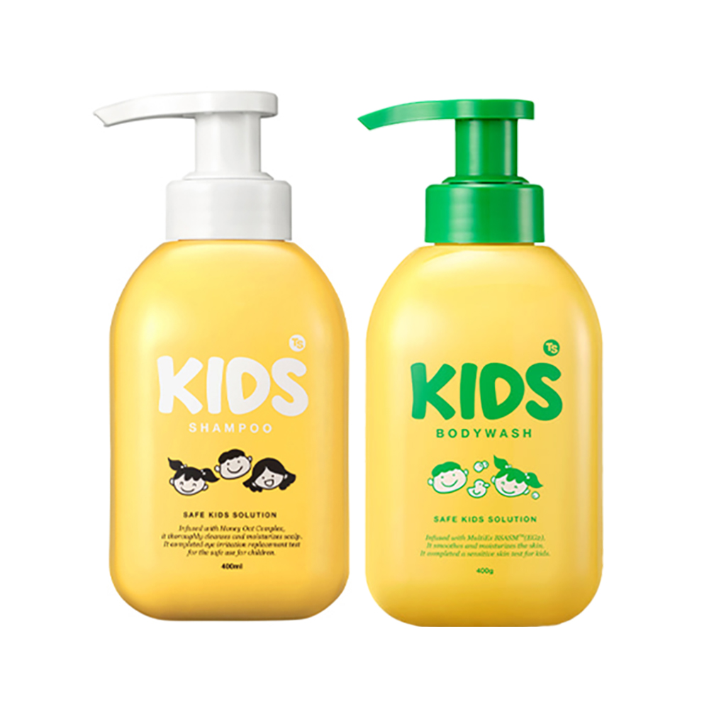 TS 키즈 샴푸 400ml + TS 키즈 바디워시 400ml - 상품 이미지