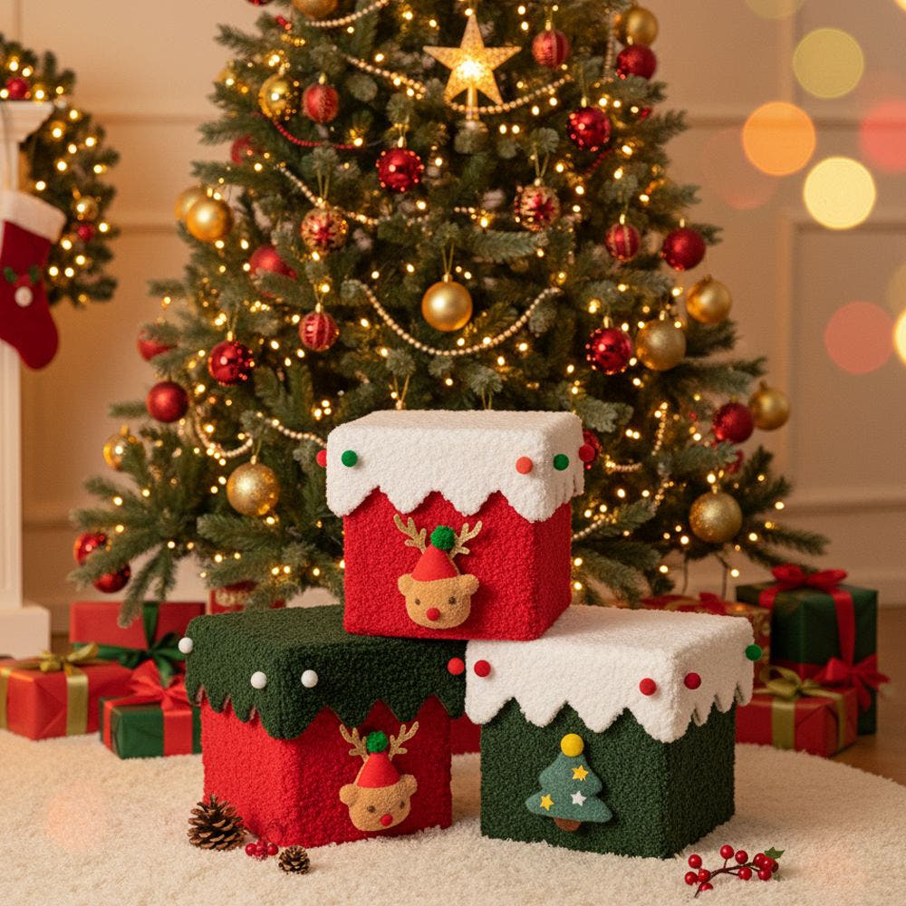 크리스마스 선물 상자 박스 트리 루돌프