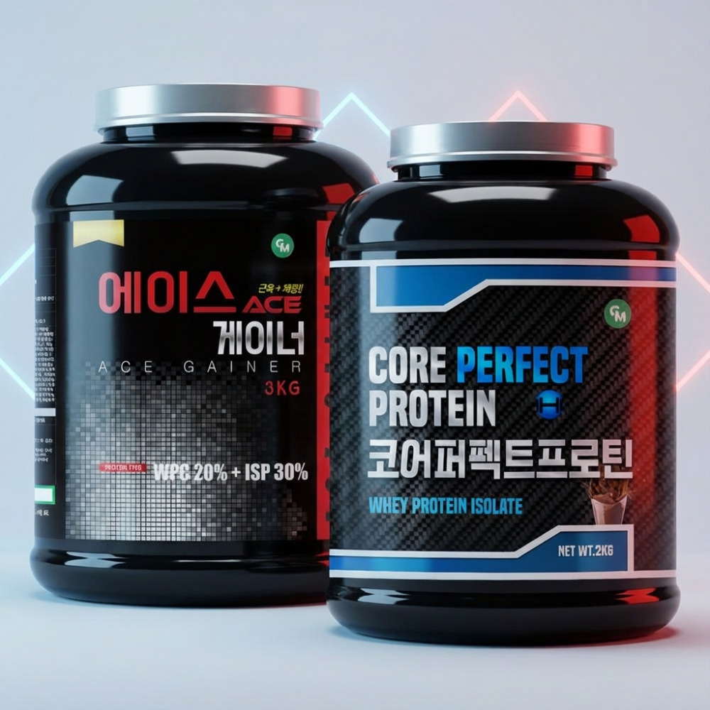 코어퍼펙트 프로틴 + 에이스 게이너 단백질 고함량 패키지 - 메인 이미지