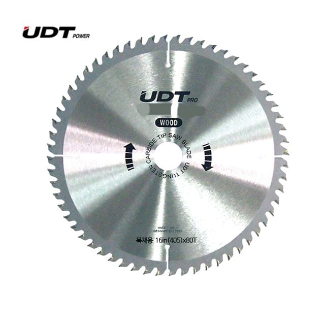 UDT 목공용 팁쏘 원형톱날 R405 16inx80Tx3.2T - 상품 이미지