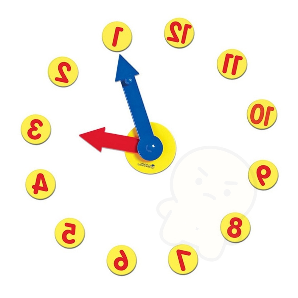 자석 시계보기교구 마그네틱 시계공부장난감 EQ IQ - 상품 이미지