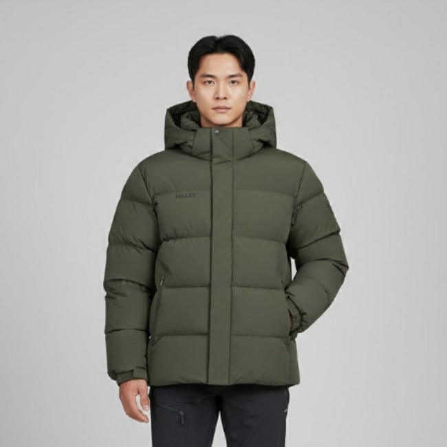MILLET 밀레 남성 겨울 25FW 아웃도어 덕다운 헤비다운 오리털 패딩점퍼 - 메인 이미지