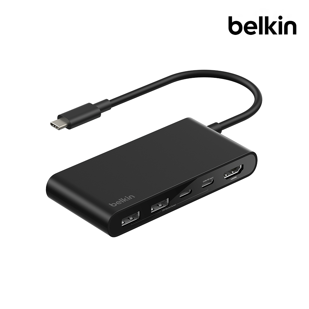 벨킨 5in1 USB C타입 멀티 허브 디스플레이 HDMI AVC022fq 맥북 노트북 USB확장 제품 이미지