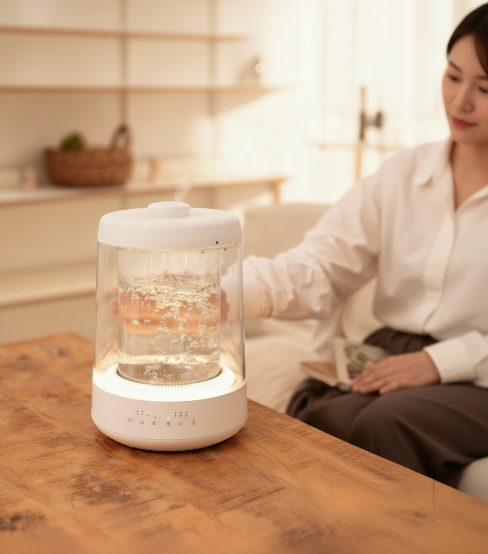 밥솥가습기 자동습도조절 살균 온열 신생아 아기 가습기