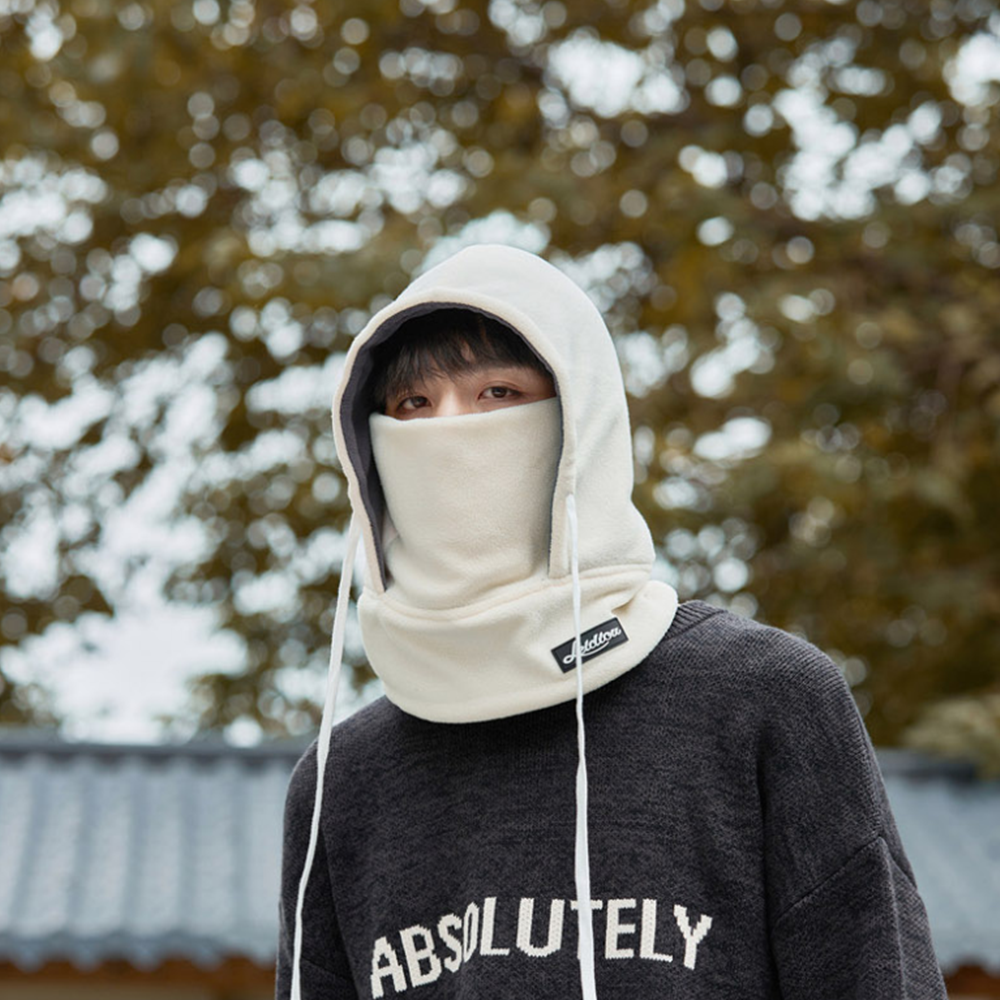 겨울 테니스 바라클라바 마스크 폴라폴리스 후리스 남녀공용 방한용품 - 상세 이미지 4