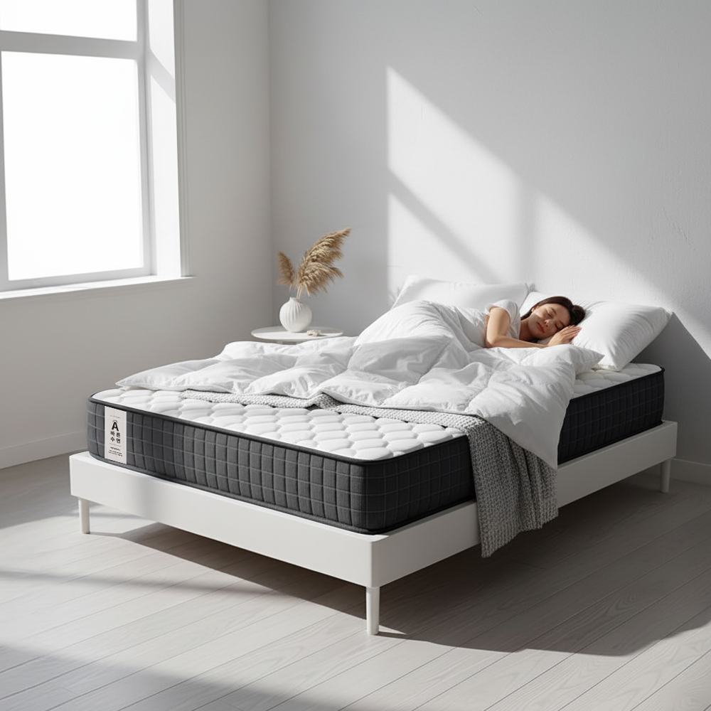 올인홈 침대 매트리스 슈퍼싱글 퀸 메모리폼 포켓 스프링 바닥매트 SS 15cm