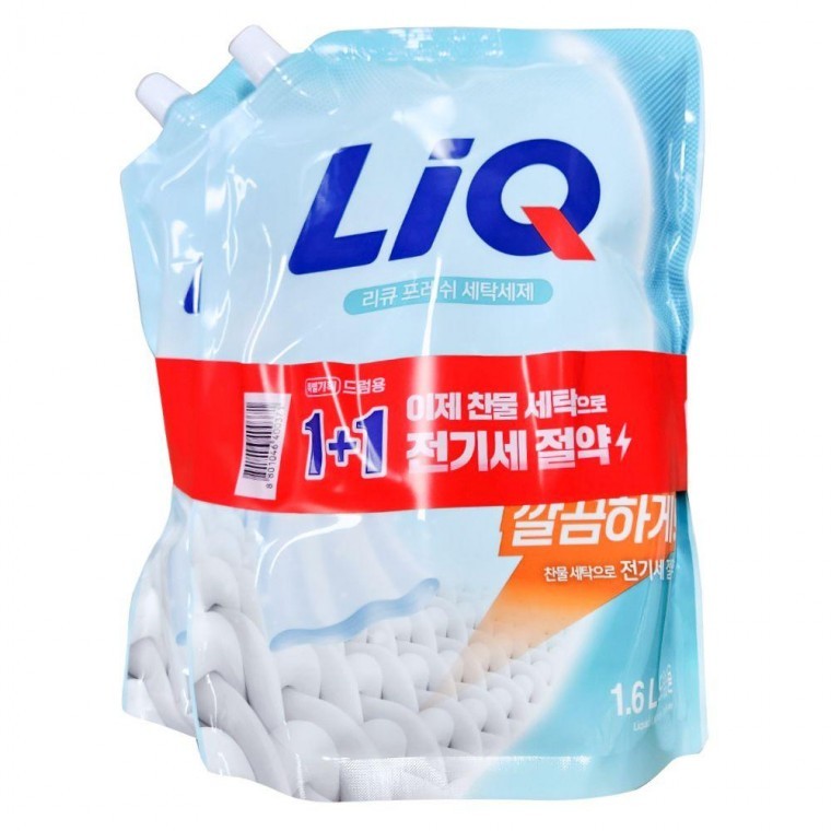 프레쉬 드럼세탁기 액체세제 1.6L+1.6L - 상품 이미지